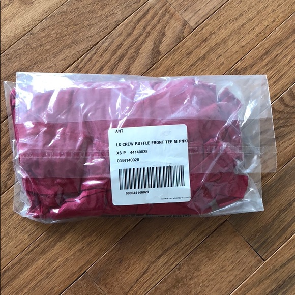 NWT Anthropologie Ruffled Long-Sleeve Tee - Picture 4 of 4